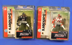 MCFARLANE FOOTBALL EXCLUSIVE & CHASE VARIANT FALCONS DEION SANDERS FIGURES 2005 - Picture 1 of 9