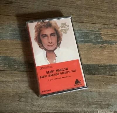 BARRY MANILOW  "Greatest Hits"  1978 Cassette Tape  Arista New In Shrink Wrap - Image 1 of 2