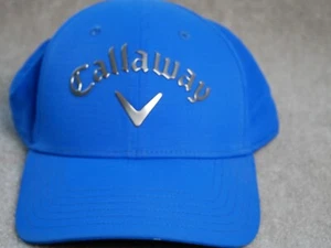 CALLAWAY GOLF Performance Series Blue With Chrome Lettering Adjustable Hat Cap - Picture 1 of 10