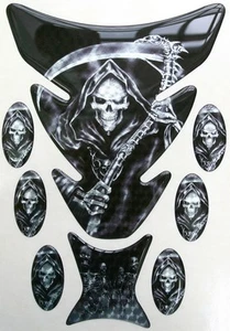 Almohadilla tanque cúpula de gel con cúpula de gel K2 Grim Reaper plateada + 6 segadoras ovaladas - Imagen 1 de 1
