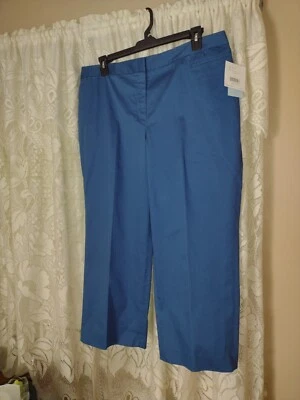 Pantalones al tobillo JH Collectibles para mujer talla grande 18W azules elásticos 41x26 nuevos con etiquetas Foto 1 de 4