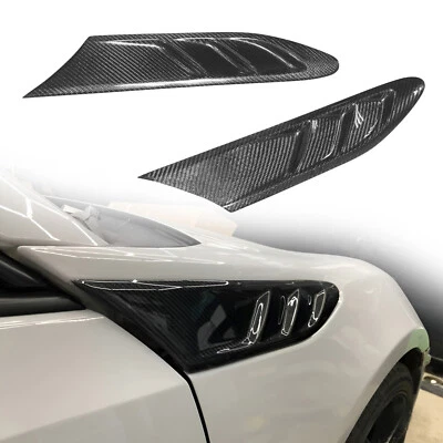 Real Carbon Fiber Fender Fin Vent For Subaru BRZ Toyota 86 Scion FR-S 2012-2020 - Image 1 of 4