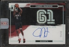 2022-23 Panini Impeccable Stats James Harden Houston Rockets AUTO 56/61