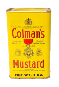 Coleman’s Bulls Head Vintage ? Spice Tin - Mustard 4 oz