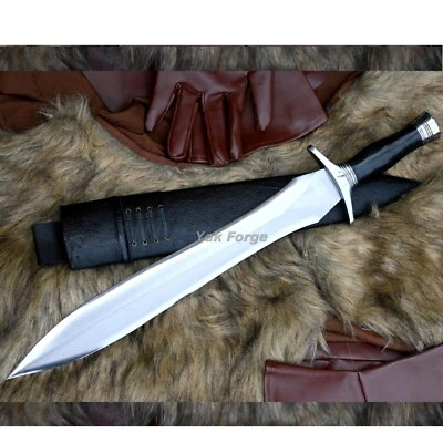 Espada griega Xiphos hoja de 18 pulgadas de largo - espada hecha a mano - caza, supervivencia - táctica Foto 1 de 4