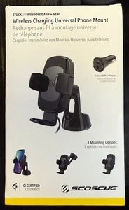 Scosche Wireless Charging Universal Phone Mount (UQ3WDV-SP) - Photo 1 sur 5