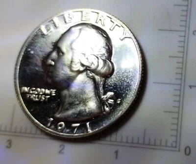 1971S GEORGE WASHINGTON PROOF QUARTER. OF1S - Image 1 of 4
