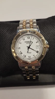 Raymond Weil Mens Watch Tango Quartz White Dial Two Toned 36mm early 2000s  - Image 1 of 4
