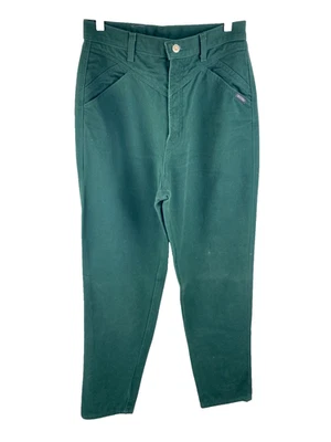 Vtg Rockies Jeans 11/12 Longd Green Bareback Rocky Mountain Denim Pant Western - Image 1 of 4