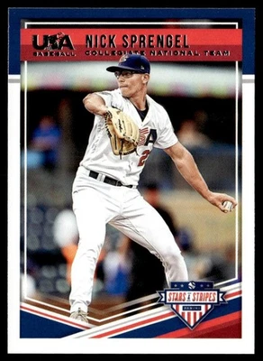 2018 Panini Stars and Stripes Nick Sprengel USA #17 - Image 1 of 2