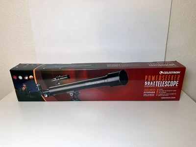 Celestron PowerSeeker 50AZ 50mm f/12 Refractor Telescope - Image 1 of 4