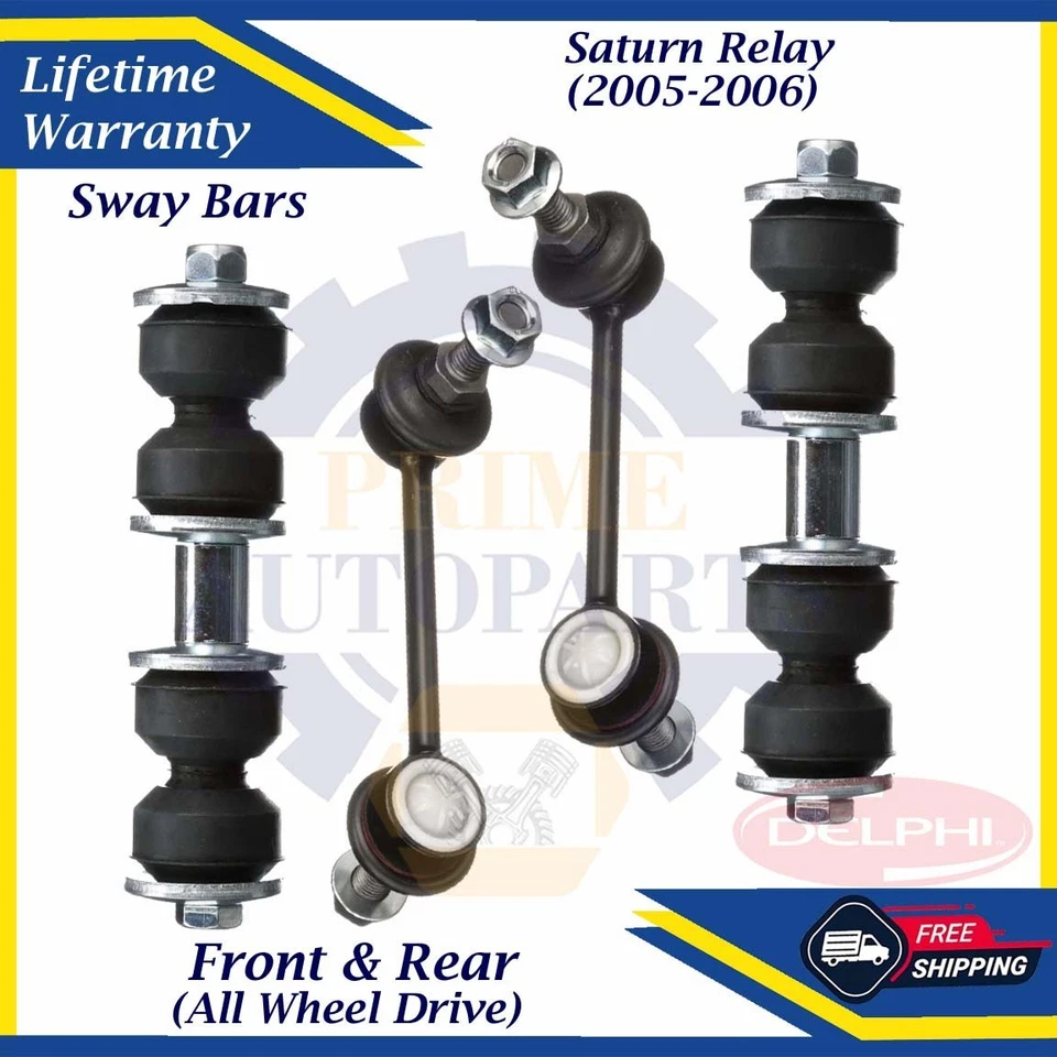 Delphi OEM Front & Rear Sway Bar Links For 2005-2006 Saturn Relay 9yr Warranty - Image 1 of 4