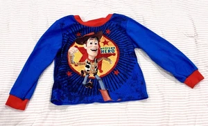 Disney Toy Story 'Héroe Occidental' Niños/Jóvenes Azul Pijama Top Camisa Andy 2009 - Imagen 1 de 10