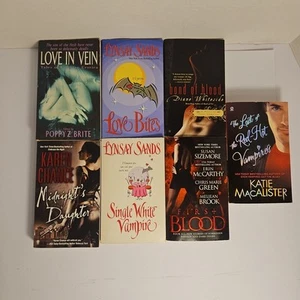 Vampire Romance Lot – Lynsay Sands, MacAlister, Erotic & Paranormal – 7 Books - Picture 1 of 3