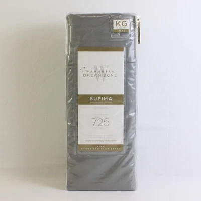 Hoja plana gris de gran tamaño Wamsutta Dream Zone 725 hilos con cuenta King Foto 1 de 4