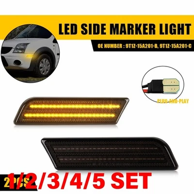 Luz de señalización lateral LED ámbar para parachoques delantero para Ford Transit Connect 2010-13 1-5SET Foto 1 de 4