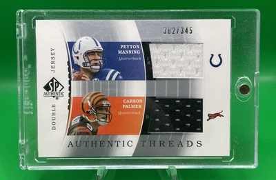 Camiseta deportiva doble SP auténtica 2003 - auténtica Threads Peyton Manning, Carson Foto 1 de 2
