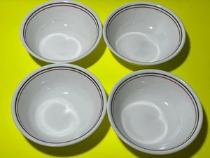 Corelle Corning Winter Stechpalme 4 Suppenschüsseln 6 1/4" Weihnachten Urlaub USA - Bild 1 von 7