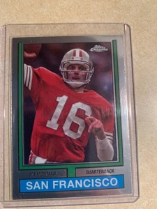 2024 Topps Chrome - 1974 Topps Football Joe Montana #74TF-18 - Bild 1 von 1