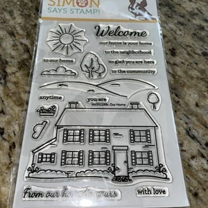 Our Home Simon Says Stamp Clear Stamps Sayings Banners New-C - Picture 1 of 4