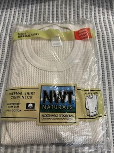 New Vintage Northwest Territory Thermal Long Sleeve Crew Shirt Size Medium 38-40 - Picture 1 of 9