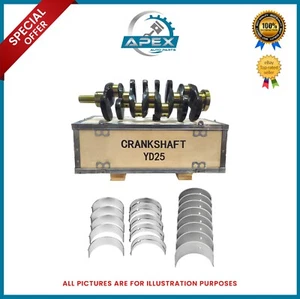 FITS NAVARA PATHFINDER 2.5 DIESEL YD25DDTi CRANKSHAFT WITH BEARINGS SET - Picture 1 of 4