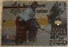 1996-97 Upper Deck Ice “World Junior Championships” Brian Boucher (RC) #148