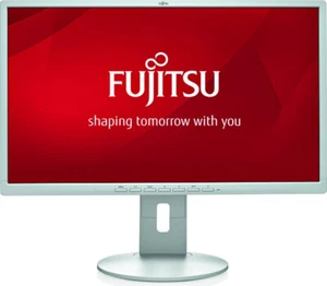 Fujitsu B24-8 TE 23,8-Zoll Monitor DisplayPort DVI USB weiß Lautsprecher Full HD - Bild 1 von 3