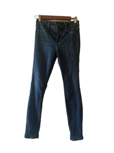Hollister Girls 5S 27x26 Dark Blue Stretch Fade Wash Denim High Rise Jeans - Picture 1 of 20