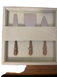 Shiraleah Chicago Tiburon Cheese Knives Set Great Deal Free Shipping! - Picture 1 of 11