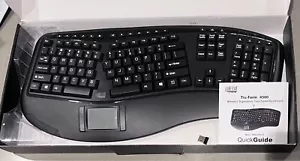 Adesso Tru-Form Wireless Ergonomic Keyboard - Black (WKB-4500UB) - Picture 1 of 1