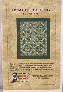 Trapunta From Here To Eternity modello di Stitchin' Heaven 63”x76” Deb Luttrell - Foto 1 di 2