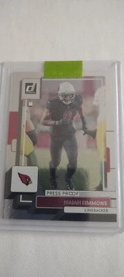 Isaiah Simmons Press Proof Silver #'d 10/100 - Image 1 of 2