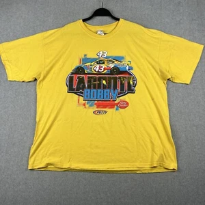 Vintage Bobby Labonte T-Shirt Herren 2XL gelb Betty Crocker Y2K NASCAR Petty #43 - Bild 1 von 8