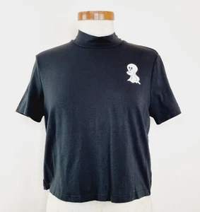 Black Friday Dangerfield Size 12 Cropped Tee Ghost Spooky With A Booty Halloween - Imagen 1 de 11
