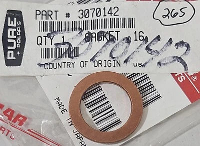 1 NEW 2011-2014 Polaris Ranger 900 Crew Copper Cooling System Crush Gasket OEM - Image 1 of 4