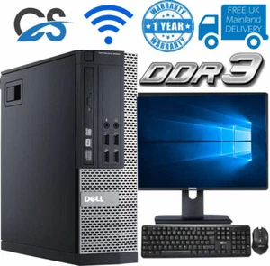 Completo Dell Quad Core i5 Escritorio PC Torre Ordenador Windows 10 8GB RAM 1TB - Imagen 1 de 3