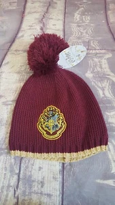 Bioworld Harry Potter Mundo Mágico Hogwarts Cresta Tejido Pom Pom Gorro Granate - Imagen 1 de 6