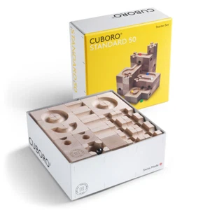 Cuboro Standard 50 - Grundkasten Kugelbahn Holzwürfel + Glasmurmeln - Bild 1 von 4