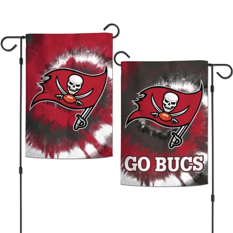 New NFL Tampa Bay Buccaneers 2 Sided 12.5 X 18 Tie Dye Garden Flag Wincraft Cover