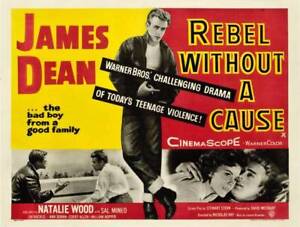 Rebel Without A Cause Poster James Dean Bottom Corey Allen OLD MOVIE PHOTO