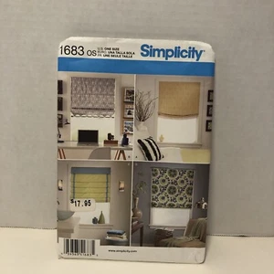 Simplicity 1683 Shades Window Treatments Home Decor - Picture 1 of 4