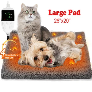 Warming Cat Bed Electric Heating Cat Dog Mat Extra Warm Thermal Pet Pad + Cover - Picture 1 of 12