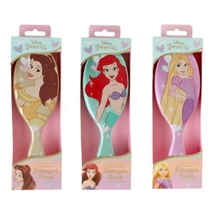 Disney Princess Detangler Hairbrush Wet Or Dry Hair - Ariel - Belle - Cinderella - Picture 1 of 12