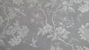 JOHN LEWIS Beautiful Grey 'Birds & Branches' Fine Jacquard King Size Duvet Cover