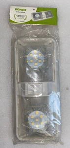 KOHREE 12V LED Double Dome Light Fixture For RV/Camper/Trailer -- With Hardware - Foto 1 di 4