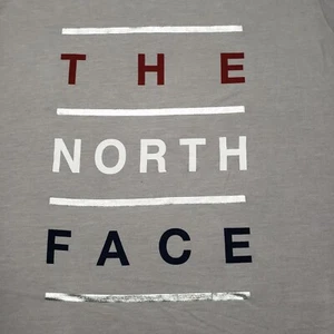 North Face Top Womens XL Gray Tank Top Front Spell Out - Picture 1 of 11