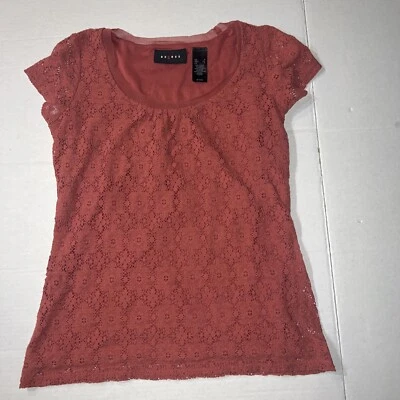 Axcess женщин Роза трикотажа декольте верхний размер маленький EUC - Изображение 1 из 4