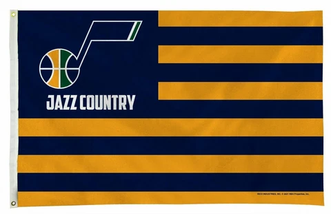 Utah Jazz Flag Banner 3x5 Country Design Premium Outdoor House Basketball Cover