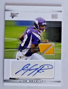 Sidney Rice 2007 Topps Performance Silver Rookie Patch Autograph RPA /15 - Bild 1 von 14